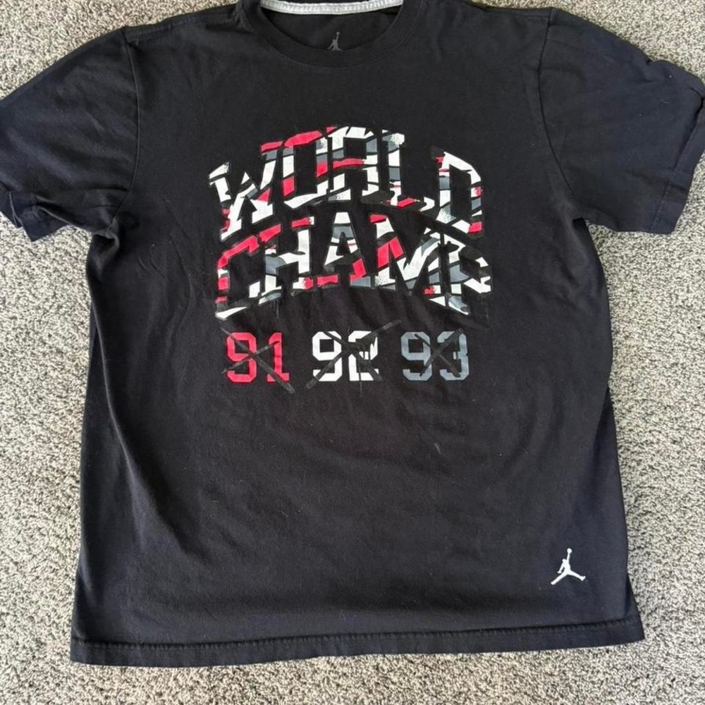 Jordan black‎ World Champ tee #NBA #basketball